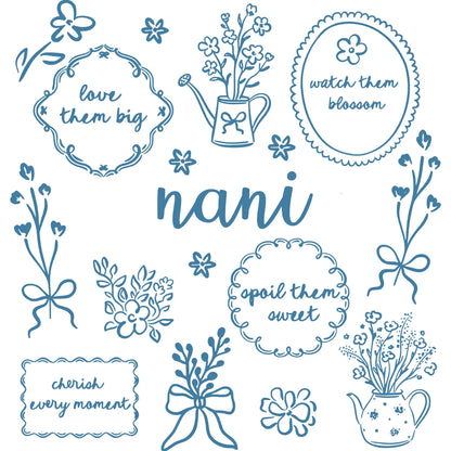 Comfort Colors® Custom Floral Grandma Shirt – Personalized Mama & Nana Flower Tee