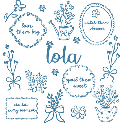 Comfort Colors® Custom Floral Grandma Shirt – Personalized Mama & Nana Flower Tee
