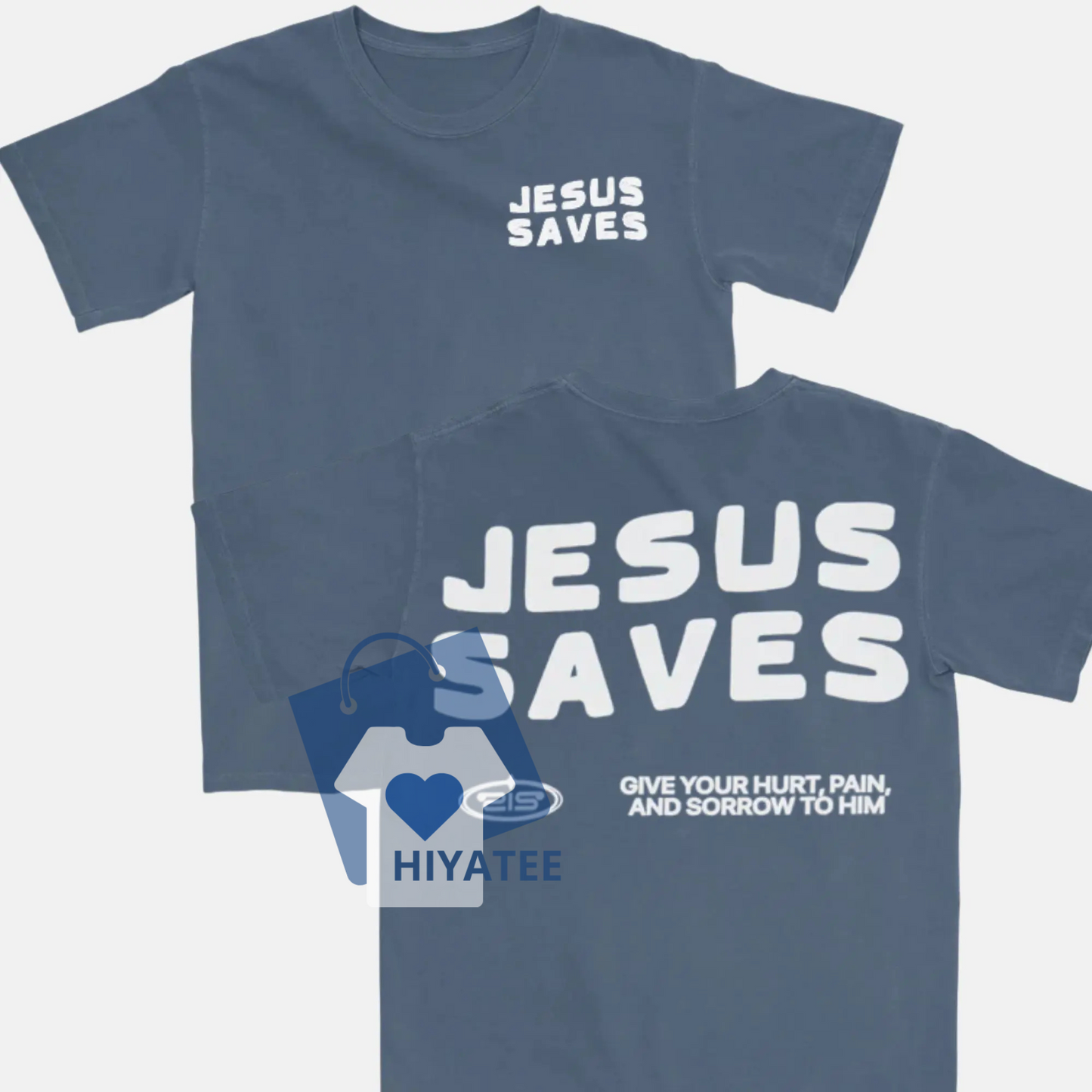 Jesus Saves Christian Double Sided T-shirt, Jesus Shirt, Religious Apparel, Faith Tee