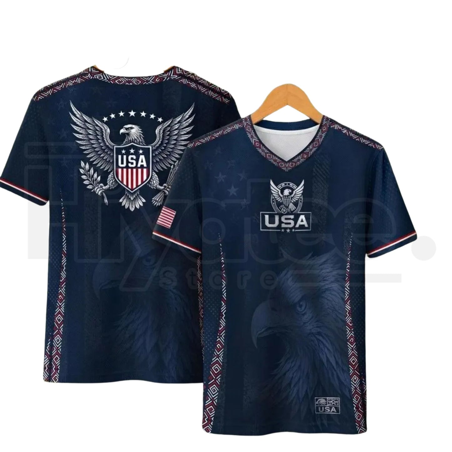2026 USA Soccer Jersey – Patriotic V-Neck Performance Shirt for Fans