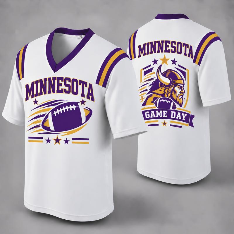 Custom Football Fan Jersey, White Mesh V-Neck Game Day Top, Unisex American Football Apparel for All 32 Teams