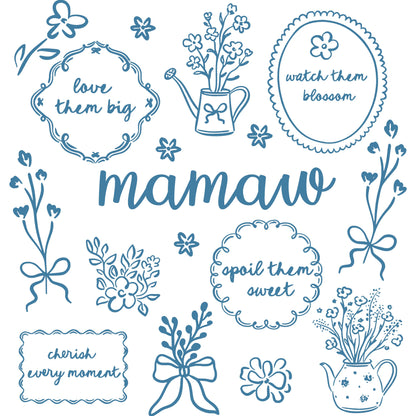 Comfort Colors® Custom Floral Grandma Shirt – Personalized Mama & Nana Flower Tee