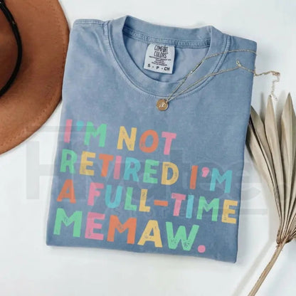 Comfort Colors® Custom Retirement Grandma Shirt – Personalized Mama & Nana Gift