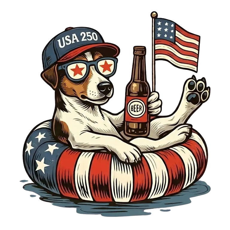 Comfort Colors® Funny 4th of July Dachshund Shirt – Patriotic 250th Anniversary Dog Lover Tee
