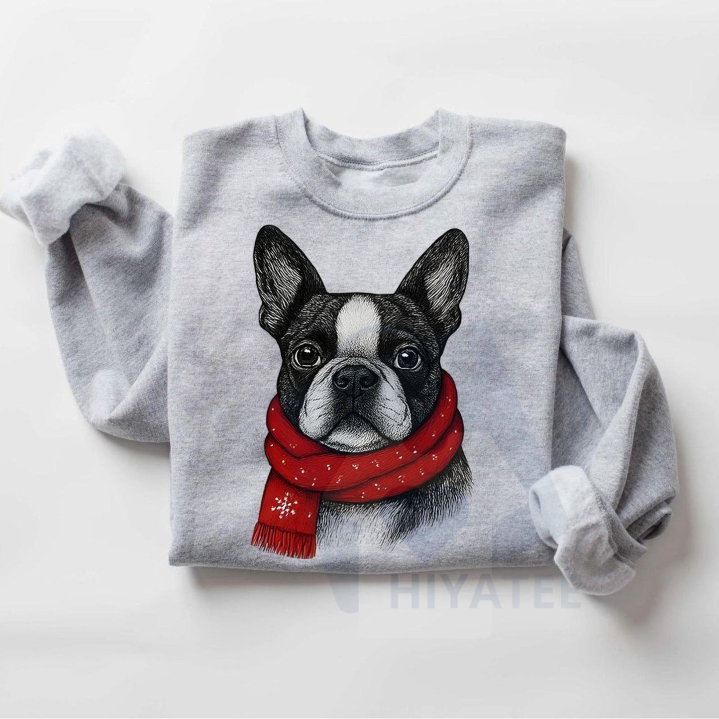 Santa Paws Christmas Dog Sweatshirt: 50 Dog Breeds in Festive Santa Hats, Gildan Unisex Holiday Pullover