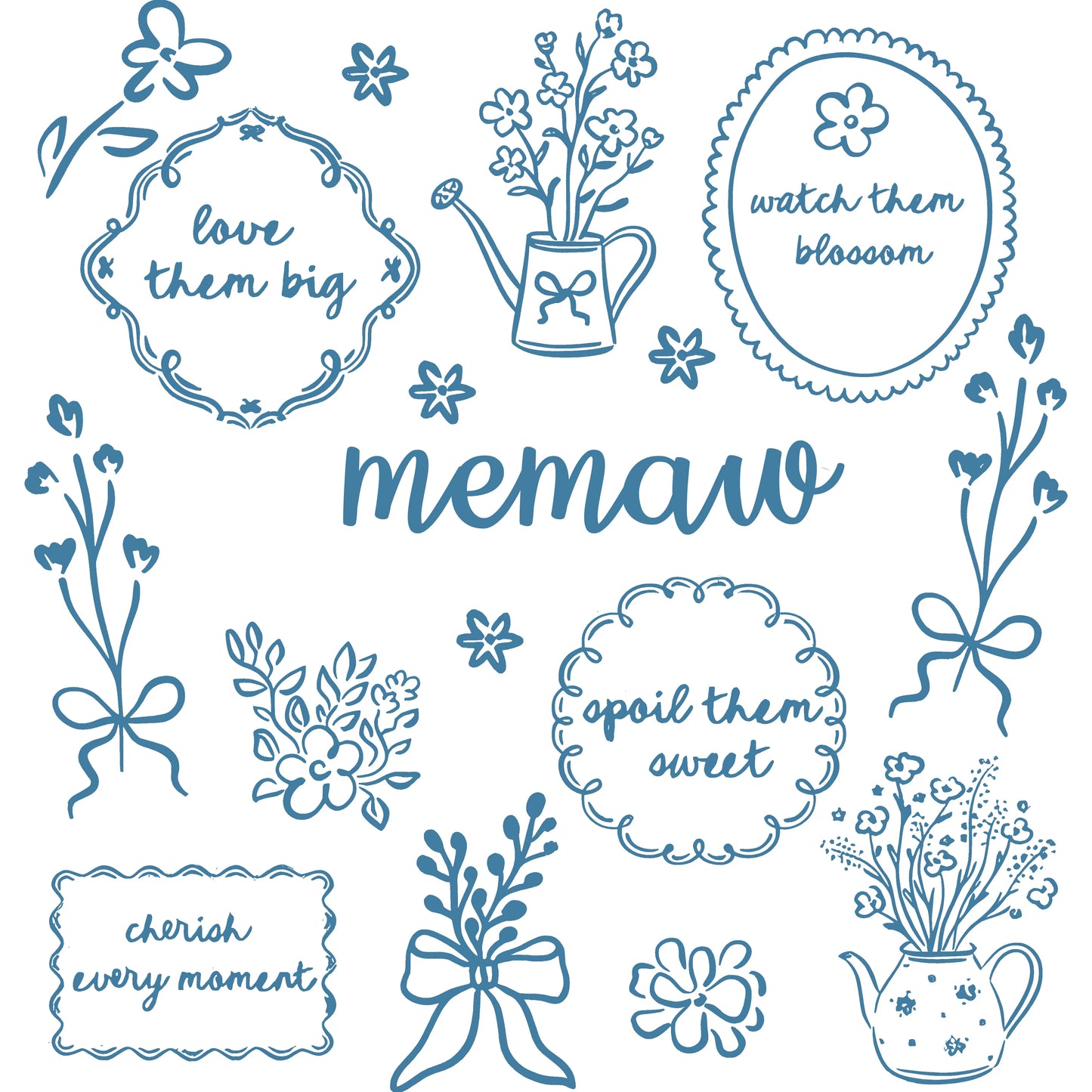 Comfort Colors® Custom Floral Grandma Shirt – Personalized Mama & Nana Flower Tee