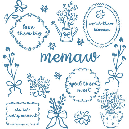 Comfort Colors® Custom Floral Grandma Shirt – Personalized Mama & Nana Flower Tee