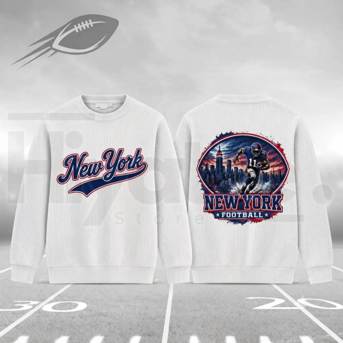 City Football Vintage Crewneck – Retro Game Day Graphic Sweatshirt