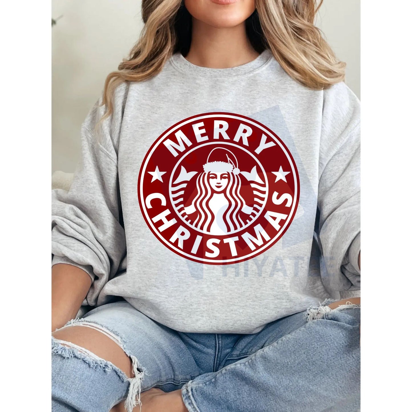 Merry Christmas Graphics Sweatshirt: Festive Holiday Design Jumper, Classic Xmas Cheer Crewneck, Fun Christmas Apparel