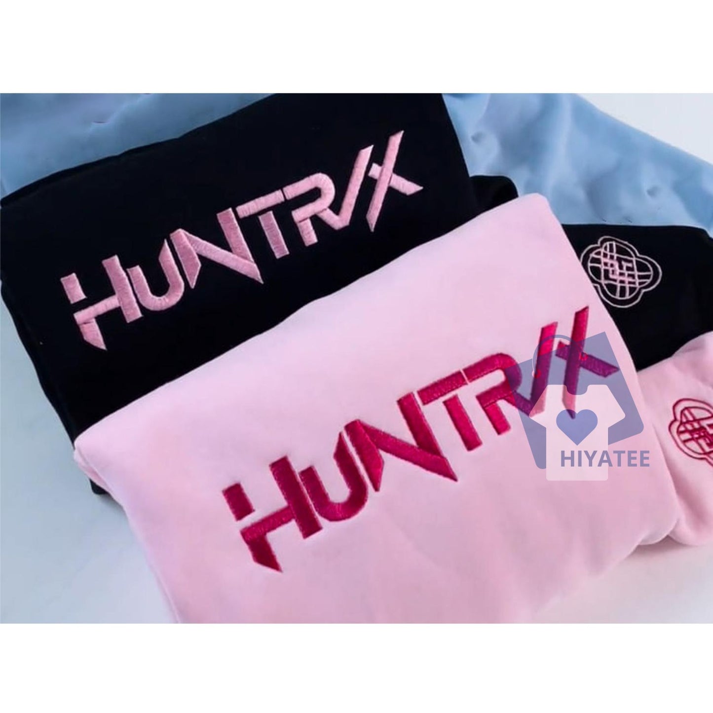 Kpop Hunters Embroidered Sweatshirt – Huntrix Rumi Mira Zoey Pullover, Kpop Fan Gift for Women