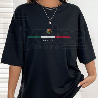 Vintage Mexican Flag Graphic Tee – Unisex Independence Day Streetwear T-Shirt