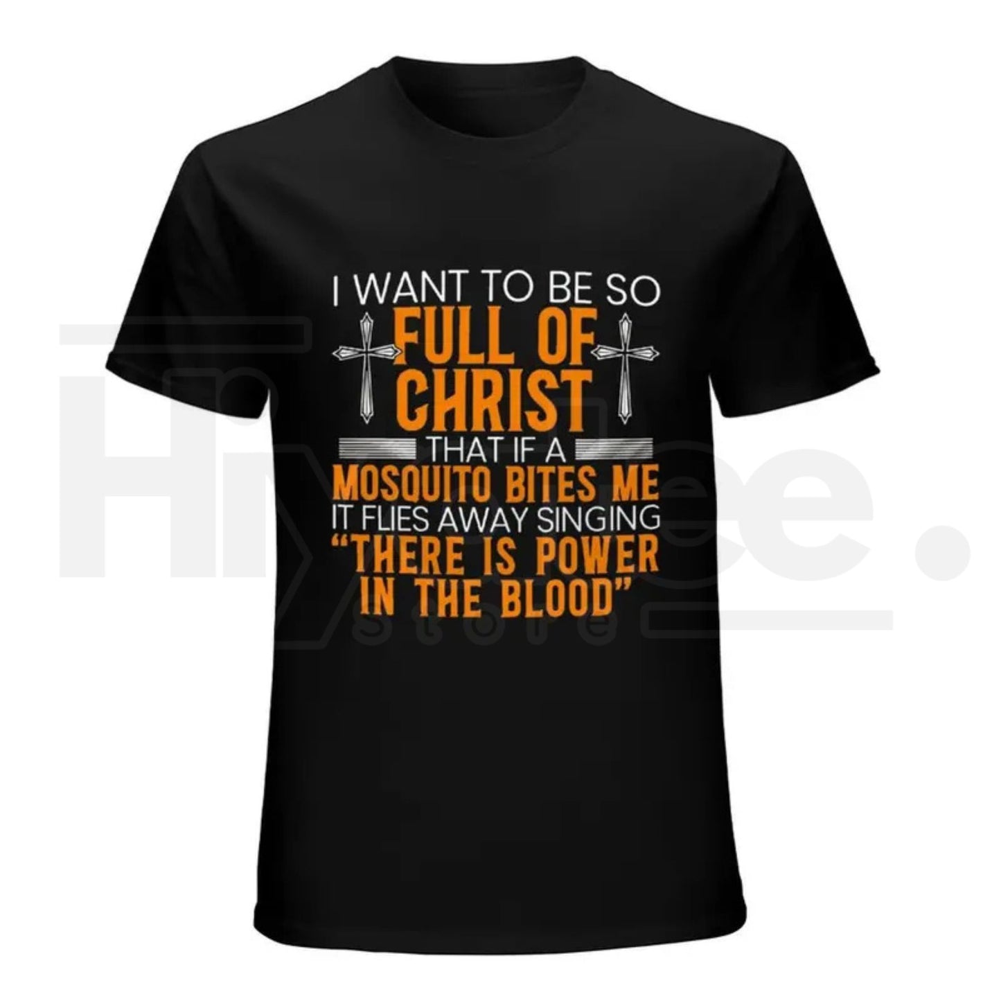 Full Of Christ Mosquito T-Shirt – Funny Christian Humor Graphic Tee