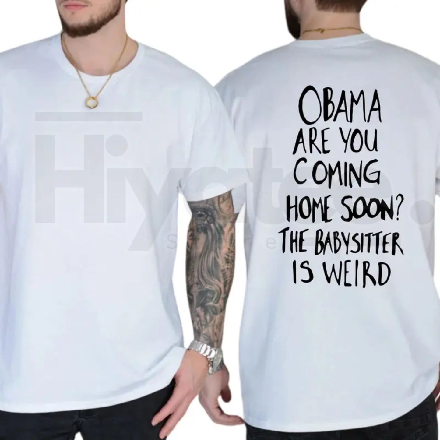 Obama Are You Coming Home Soon The Babysitter Is Weird T-Shirt – Funny Political Meme Tee