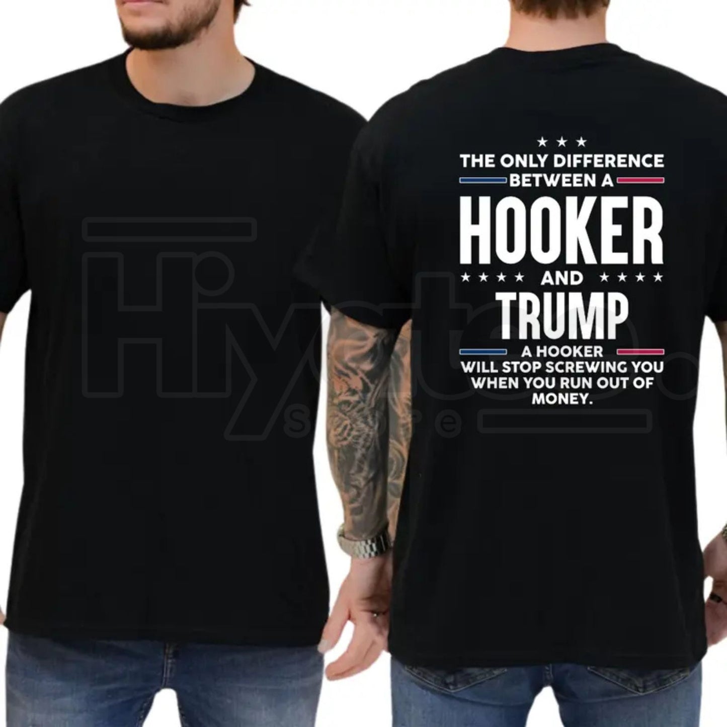 "The Only Difference" – Funny Sarcastic Political Liberal Top