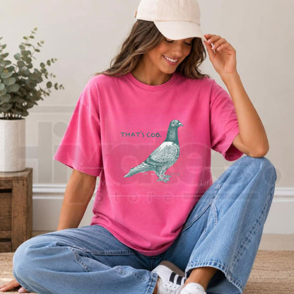 Comfort Colors That's Coo Pigeon T-Shirt – Funny Bird Lover Graphic Tee