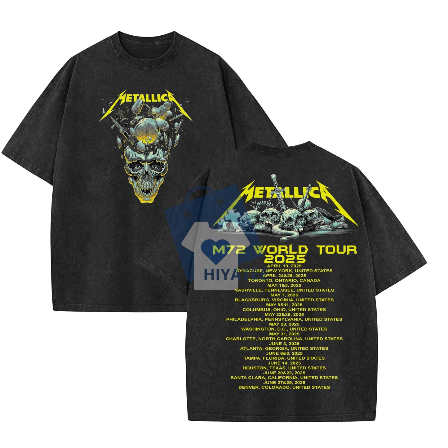 M.72 World Tour 2025 Metal Shirt – Vintage Concert Band Tee