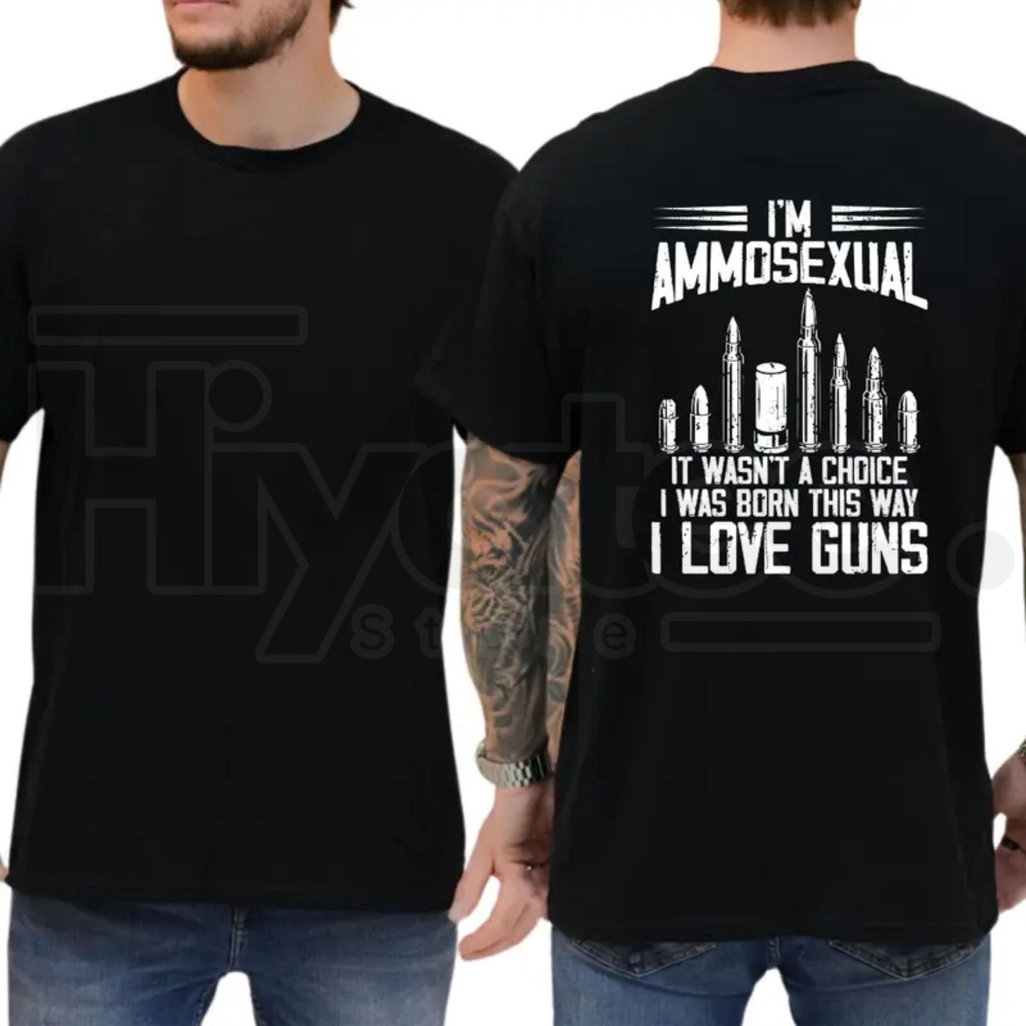 I’m Ammosexual It Wasn’t A Choice T-Shirt – Funny Pro-Gun Graphic Tee, 2nd Amendment Men’s Shirt