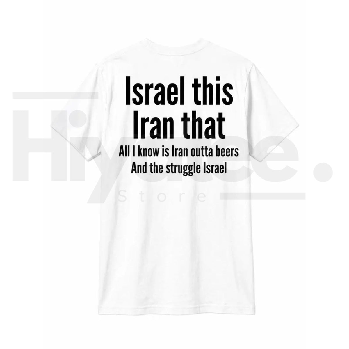 All I Know Is Iran Outta Beers T-Shirt – Funny Back Print Beer Pun Graphic Tee