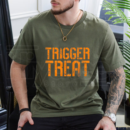 Grunt Style Trigger Treat T-Shirt – Men's Halloween Graphic Tee