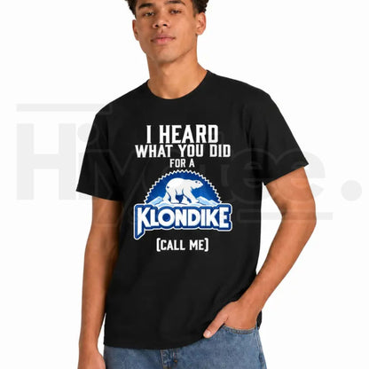 Funny Klondike Parody Ice Cream T-Shirt – I Heard What You Did Polar Bear Tee