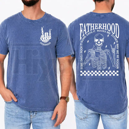 Comfort Colors® Fatherhood Shirt – Funny Skeleton Cool Dad Club Tee