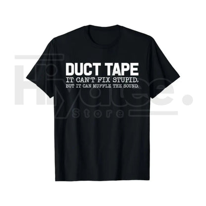 "Duct Tape Fixes Everything" – Funny Sarcastic Men’s Graphic Top