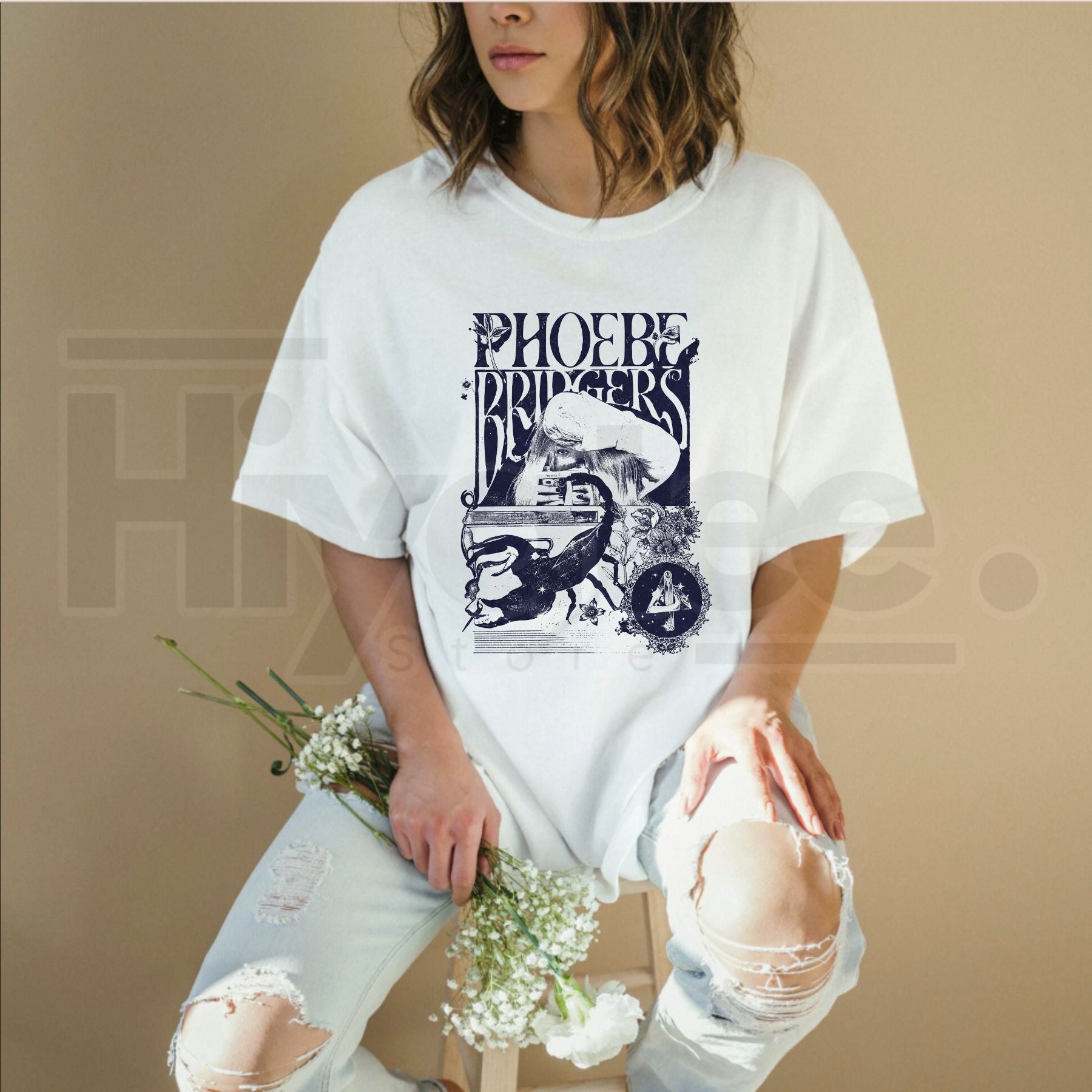 PHOEBE BRIDGERS ツアー　Tシャツ　XL 新品 Phoebe Bridgers Tour T-Shirt – Harajuku Unisex Graphic Tee – Hiyatee