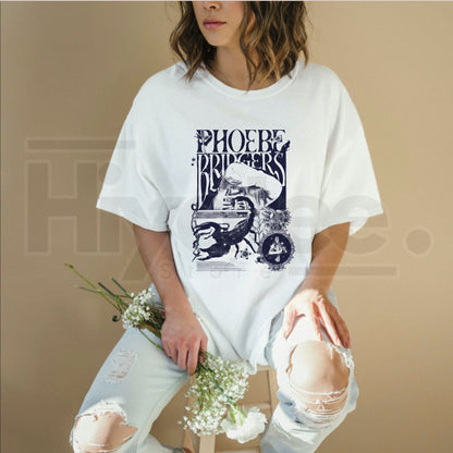 Phoebe Bridgers On Tour T-Shirt – Harajuku Style Indie Rock Unisex Graphic Tee