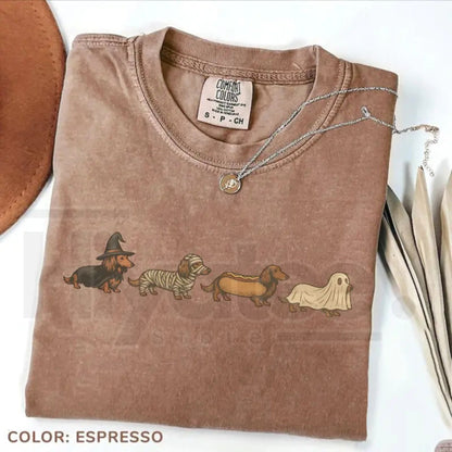 Comfort Colors Halloween Wiener Dog Dachshund Costume T-Shirt