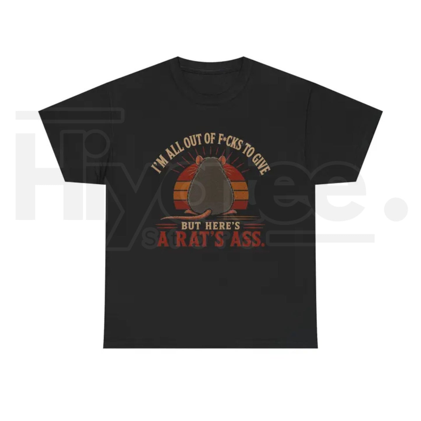 I'm All Out of F*cks to Give Rat T-Shirt – Funny Vintage Rat Graphic Tee