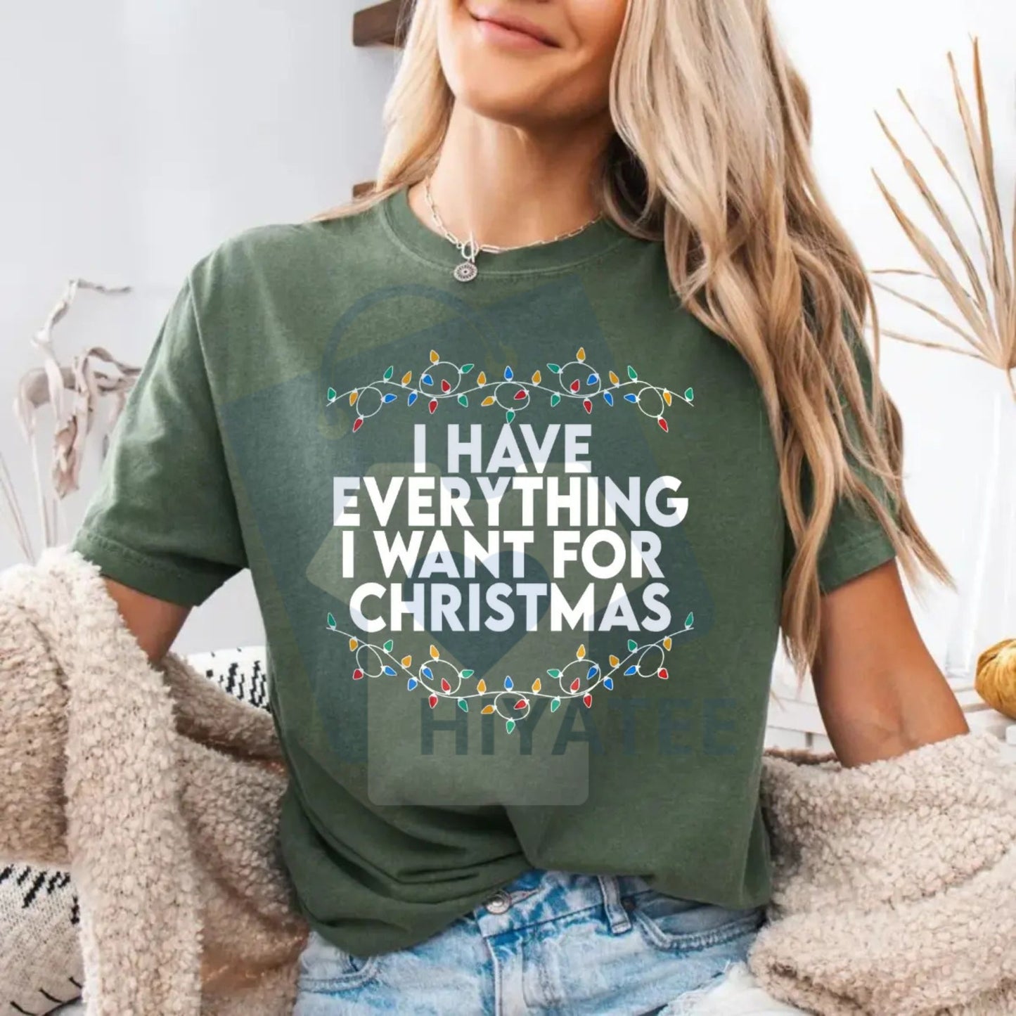 Comfort Colors "I Have Everything I Want For Christmas" T-Shirt – It's Me I'm Everything, Funny Christmas Matching Tee, Couple Gift