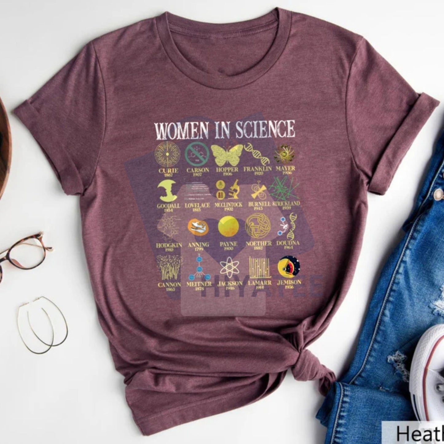 Women in Science T-Shirt – Female Scientist STEM Graphic Tee
