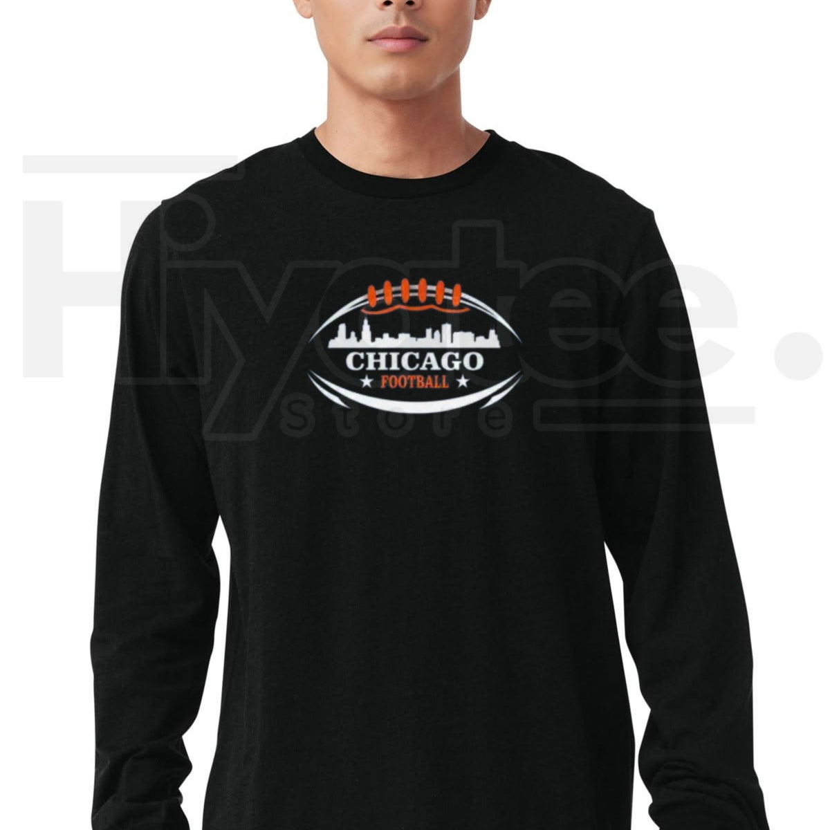 Football City Skyline Long Sleeve Tee | Game Day City Gridiron Graphic Shirt for Men & Women