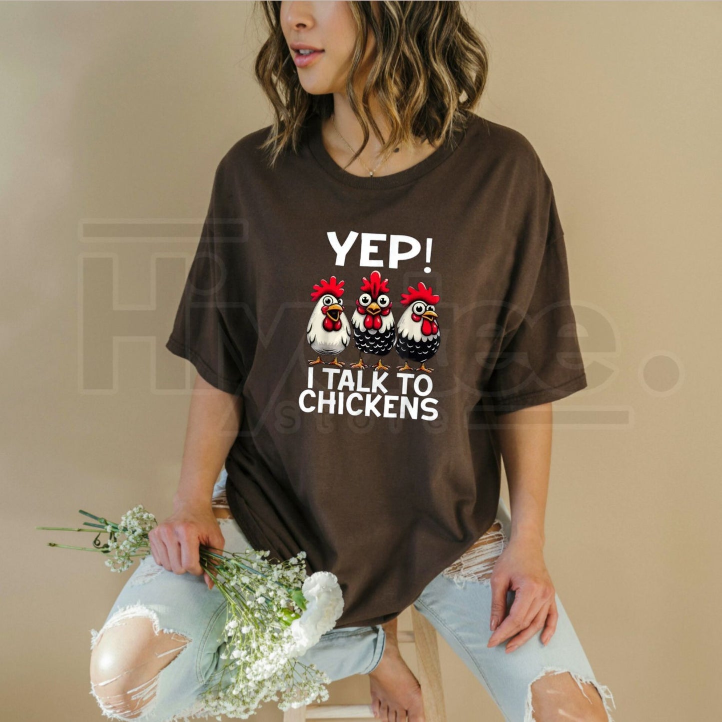 "Chicken Lover" – Funny Animal Enthusiast Casual Graphic Top