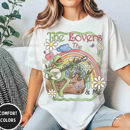Watercolor Kermit The Frog Rainbow Shirt – The Lovers The Dreamers And Me Muppets Tee, Family Trip Matching Top