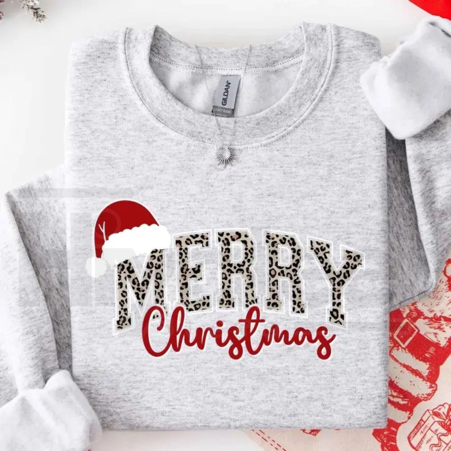 Merry Christmas Sweatshirt – Buffalo Plaid Holiday Crewneck, Cute Winter Family Xmas Sweater for Women