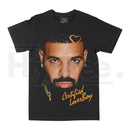 Drake "CLB" Graphic Tee – Certified Lover Boy Vintage Style Rap Shirt, OVO Inspired Streetwear Aesthetic