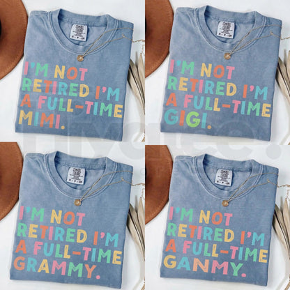 Comfort Colors® Custom Retirement Grandma Shirt – Personalized Mama & Nana Gift