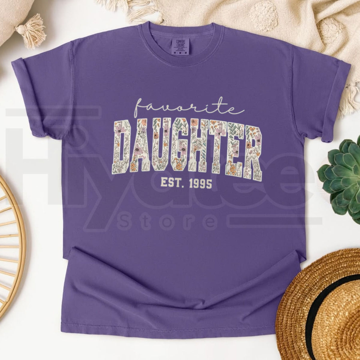 Comfort Colors Favorite Daughter Funny Gift Tee