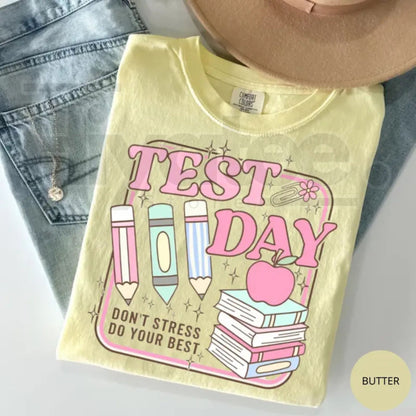 Comfort Colors® Teacher Testing Shirt – Matching State Testing & STAAR Day Team Tee