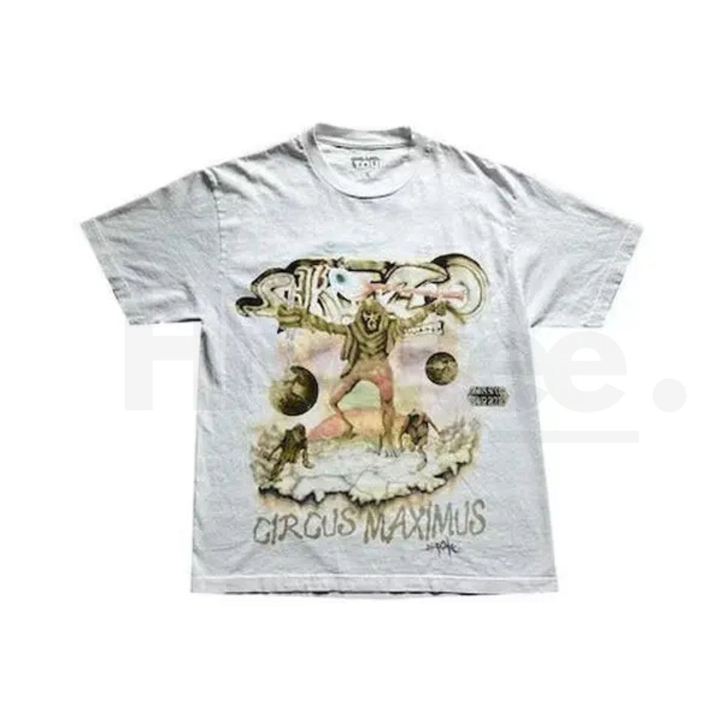 Travis Scott Utopia Tour White Skitzo Circus Maximus Tee – Premium Streetwear