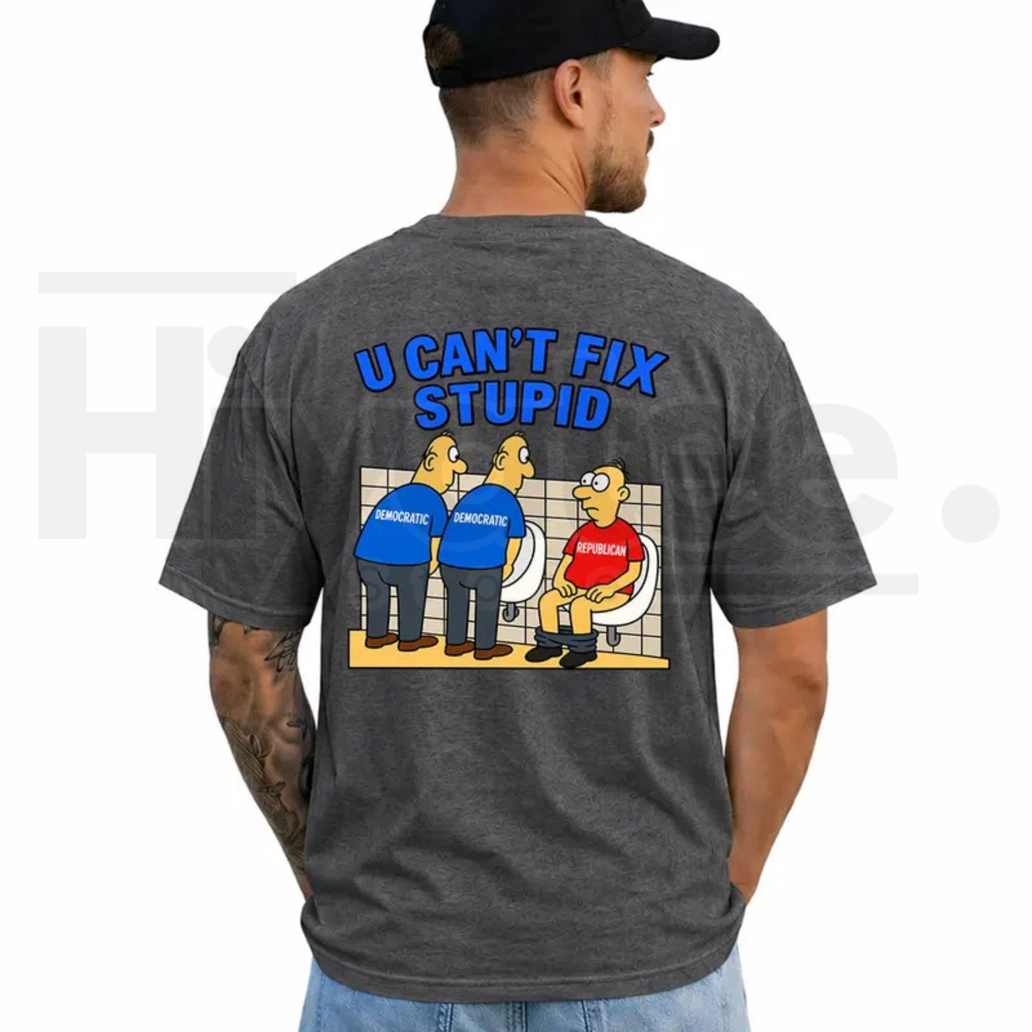 You Can't Fix Stupid Political T-Shirt – Funny Democrat Republican Joke Tee