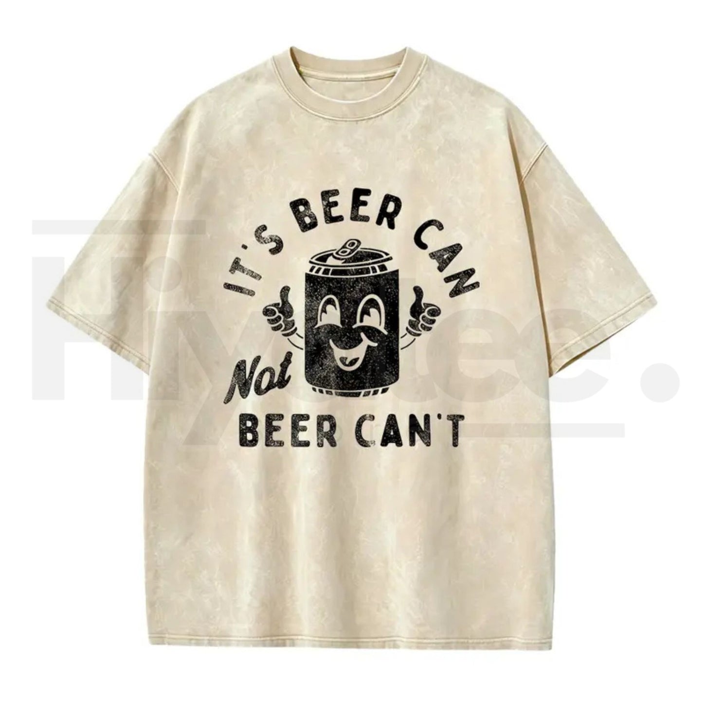 "Beer Can Not Beer Can't" Funny Pun T-Shirt – 180g Optimistic Graphic Tee