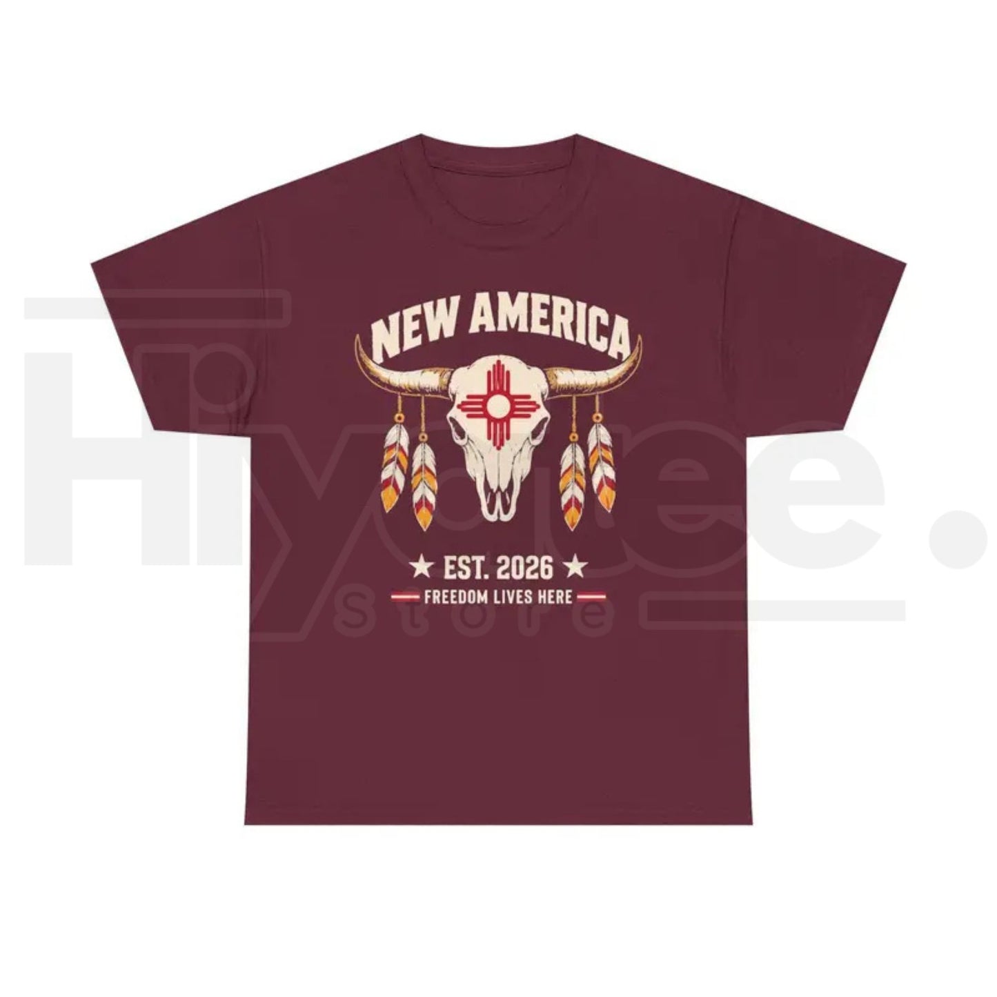 New America Zia Sun T-Shirt – New Mexico State Pride Graphic Tee