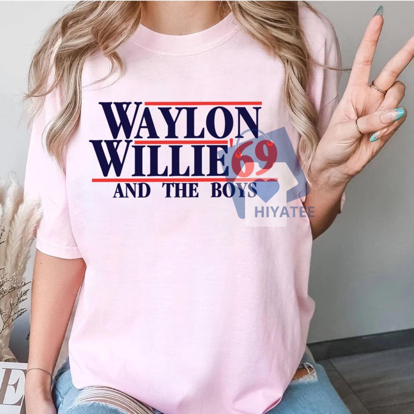 Waylon Willie ’69 and The Boys T-Shirt – Retro Country Music Tee, Vintage Western Shirt for Men & Women