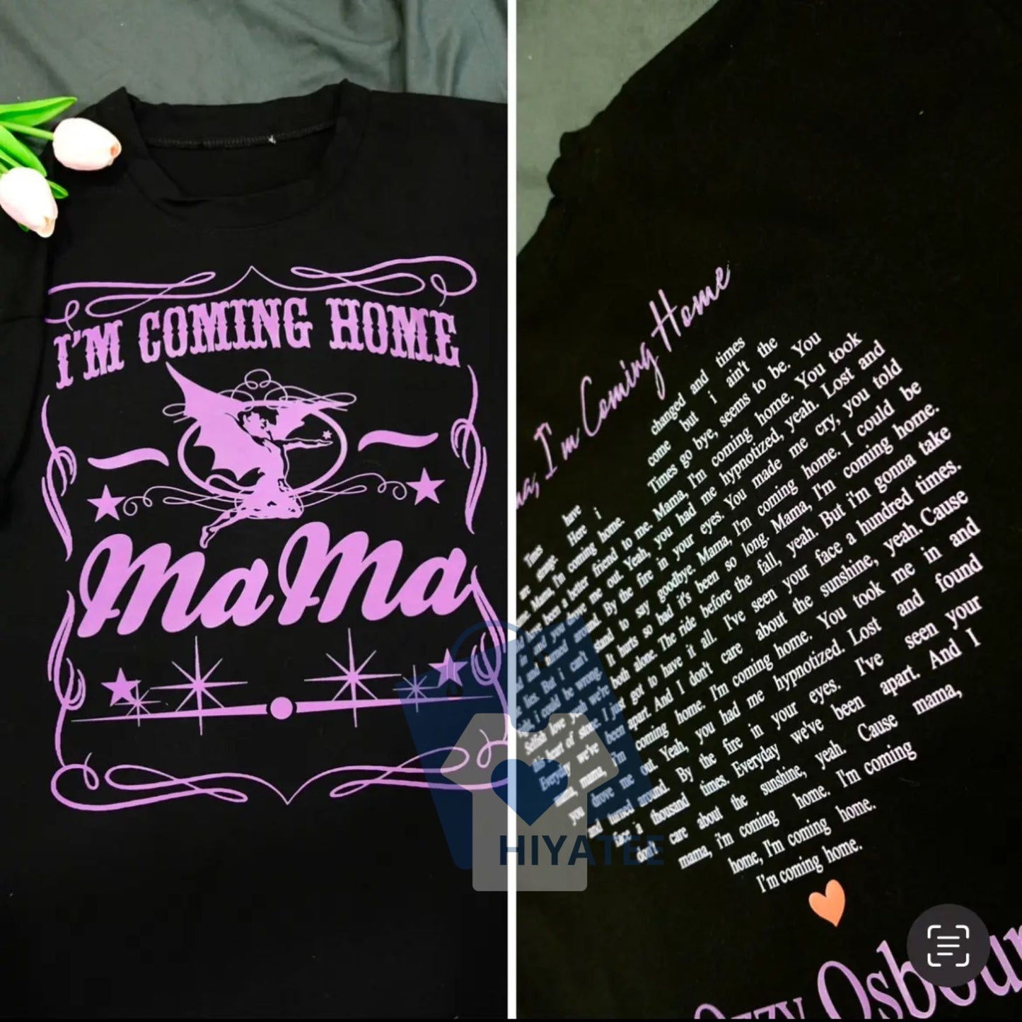 Mama, I’m Coming Home Two-Sided Lyric T-Shirt – Emotional Rock Tribute Tee for Men & Women