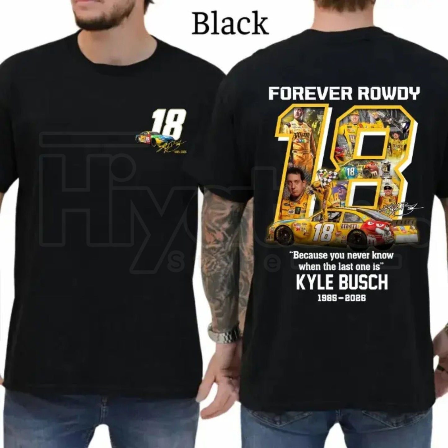 Vintage Kyle Busch Forever Rowdy T-Shirt – NASCAR Racing Tee