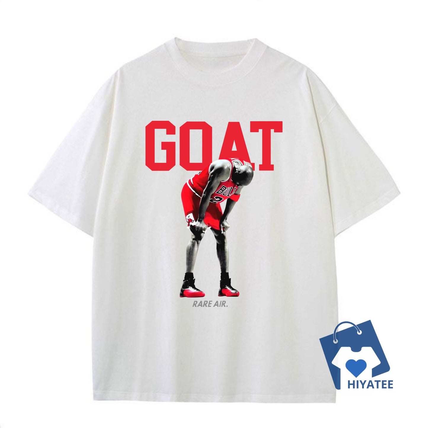 Black GOAT Jordan 12 Flu Game Sneaker Tee – Vintage Basketball-Inspired Shirt