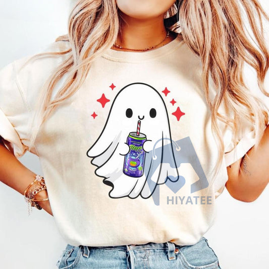 Halloween Ghost Shirt – Funny Skeleton Ghost Tee, Spooky Graphic T-Shirt, Ghost Lover Gift