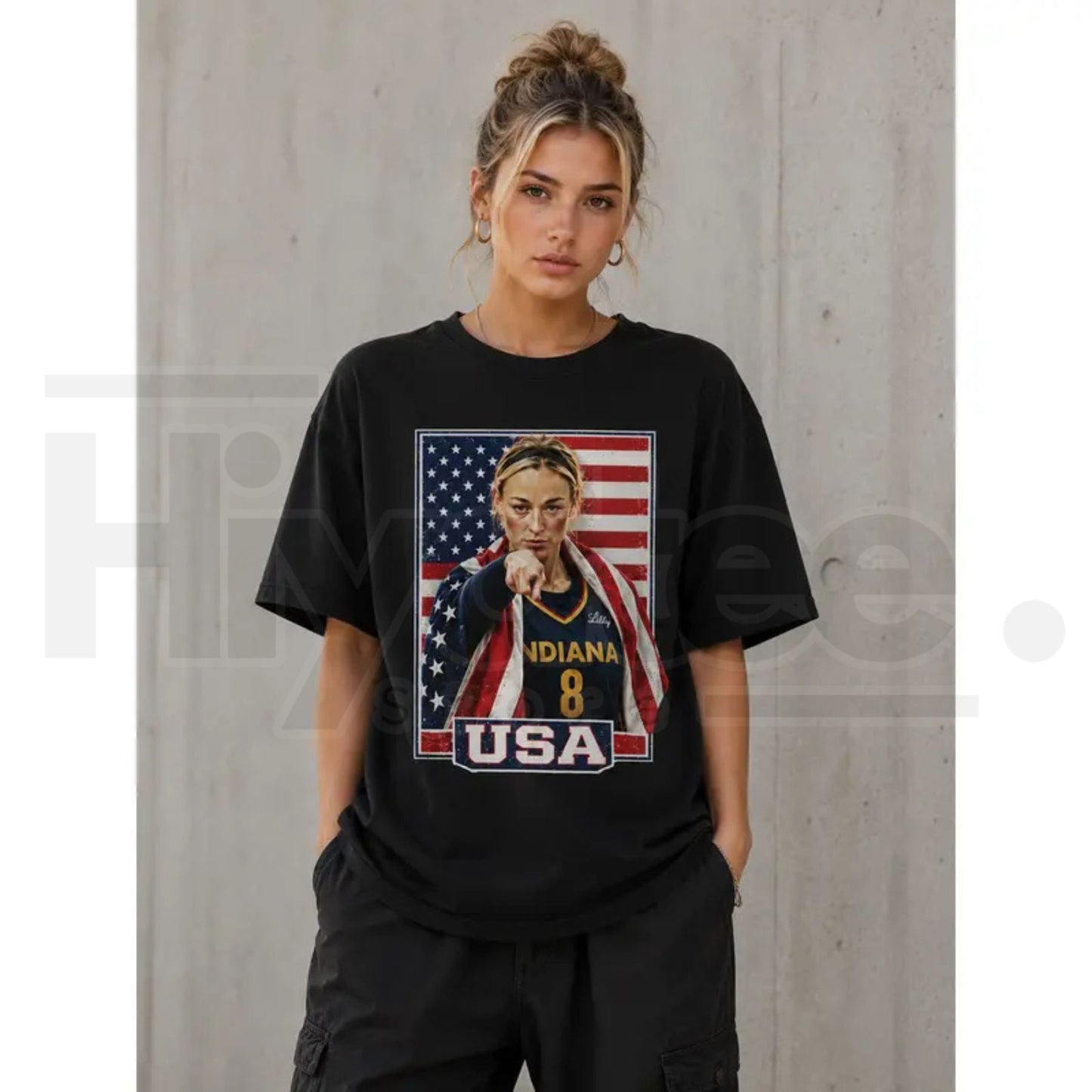 Sophie Cunningham USA Pride Graphic Tee – Patriotic Basketball Fan Shirt